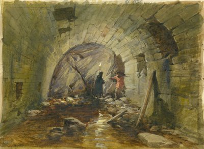 Tunnel under the Via Dolorosa, Jerusalem, 1869 by William Crimea Simpson